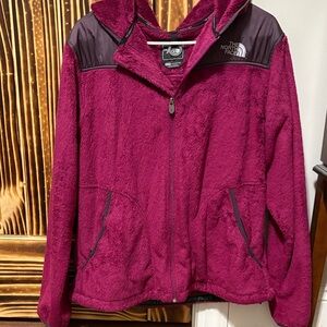 The North Face Women's Burgundy Teddy Jacket